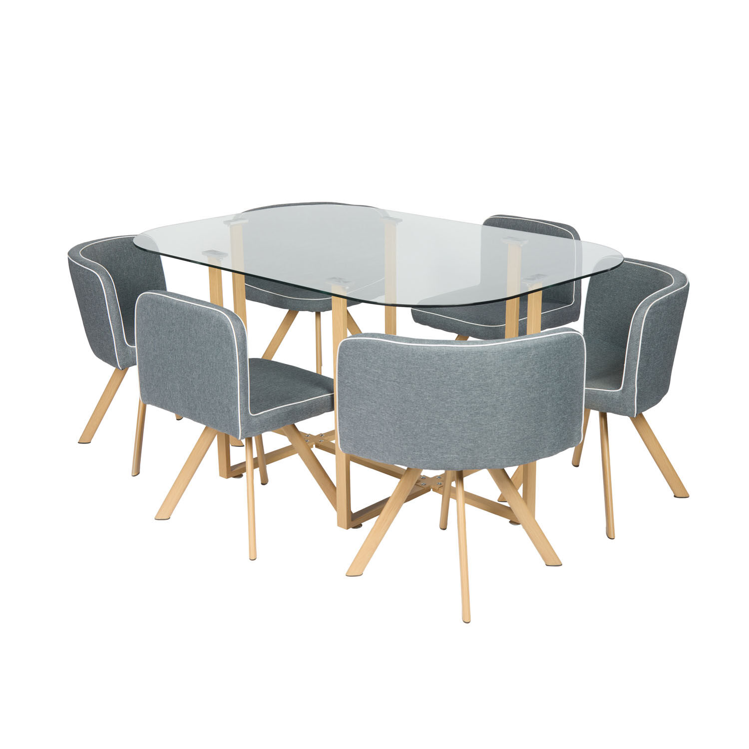 Juego De Comedor Casaideal Pizza / 6 Sillas image number 0.0